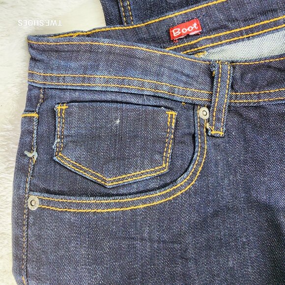 Size 19 x 37" Inseam Vigold Stretch Boot Jeans Tall Girls Dark Denim Vintage - Picture 3 of 10